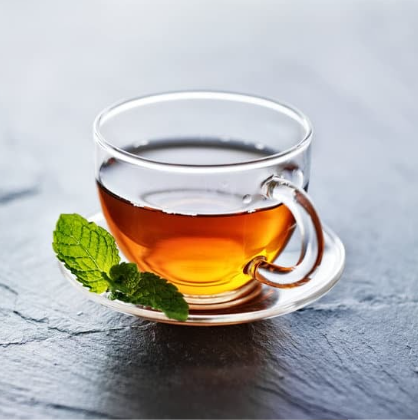 شاي اسود بالنعناع